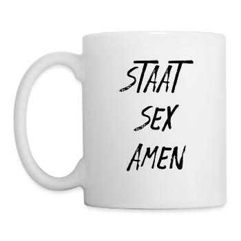 State sex amen gift - Mug - white - Left