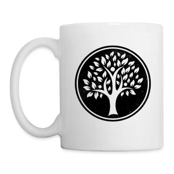 Tree symbol mother earth gift - Mug - white - Left