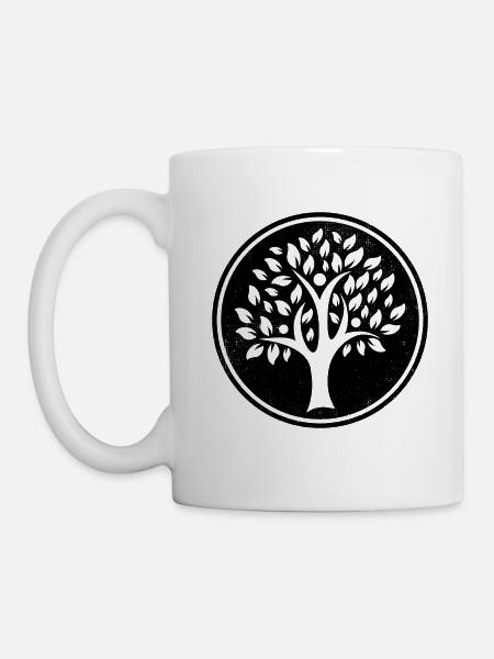 Baum Symbol Mutter Erde Geschenk - Tasse - Weiß