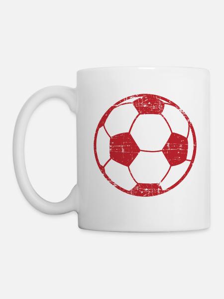 Cadeau ballon de foot - Mug blanc - blanc