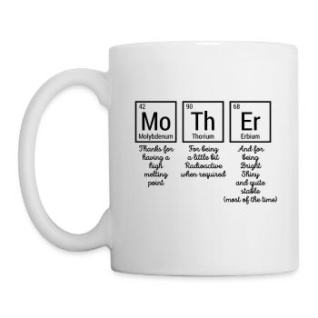 Mother Periodic Table Mother Chemistry Gift - Mug - white - Left