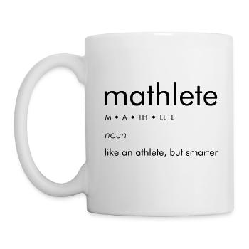 Math Mathematics Athlete Saying Gift - Mug - white - Left