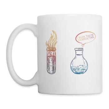 Laboratoire de réaction chimique à piston disant cadeau - Mug blanc - blanc - Gauche