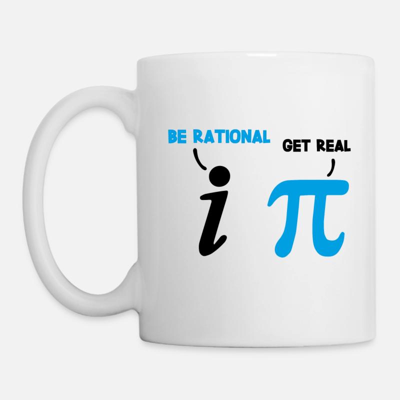 Mathe Spruch Rational Real Geschenk - Tasse - Weiß