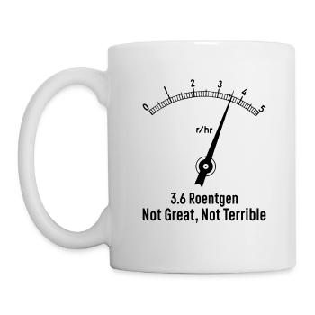 Tschernobyl Strahlung Atom Energie Geschenk - Tasse - Weiß - Links