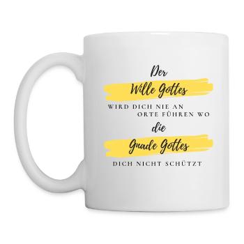 The will of God deutsch - Tasse - Weiß - Links