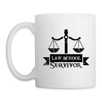 Law school survivor gift - Mug - white - Left