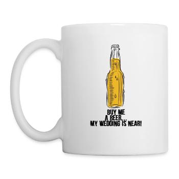 Bier Hochzeit Junggesellenabschied Spruch Geschenk - Mug - white - Left