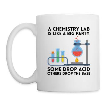 Chemistry lab party saying gift - Mug - white - Left