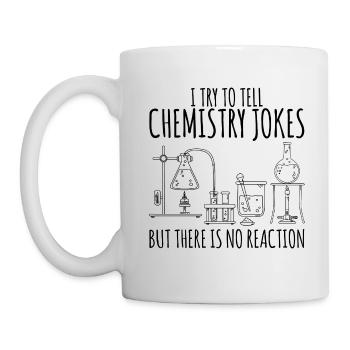 Chemistry laboratory flask saying gift - Mug - white - Left