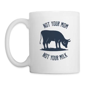 Vegan animal protection saying gift - Mug - white - Left