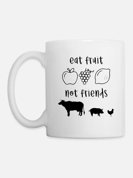Droits des animaux sans viande - Mug blanc - blanc