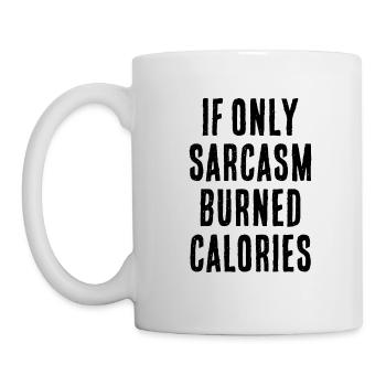 Sarcasm fitness saying gift - Mug - white - Left