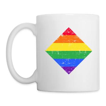 lgbt bunt Geschenk - Tasse - Weiß - Links