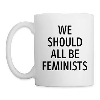 We should all be Feminists Geschenk - Tasse - Weiß - Links