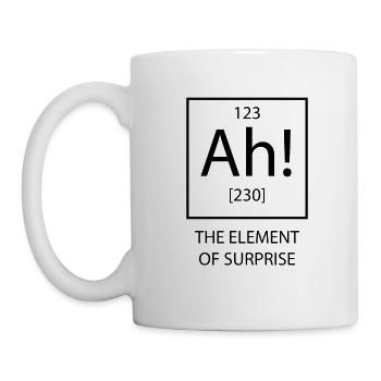 Ah the Element of Surprise chemistry gift - Mug - white - Left