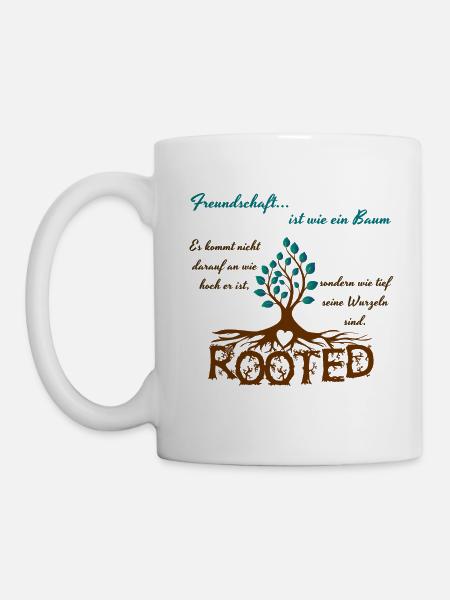 Freundschaft - bunt - Tasse - Weiß
