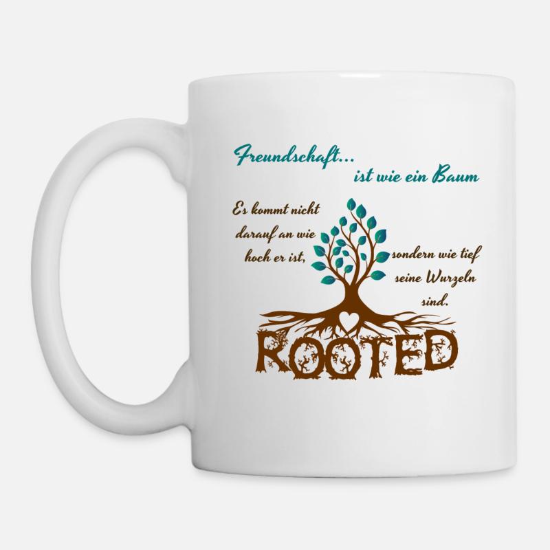 Freundschaft - bunt - Tasse - Weiß
