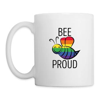 Bee Proud lgbt gift - Mug - white - Left