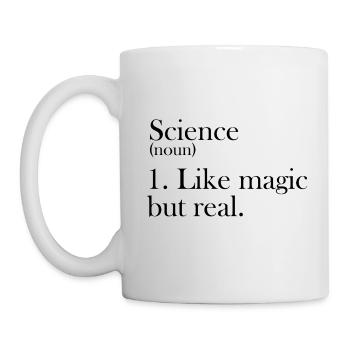 Science like magic but real gift - Mug - white - Left