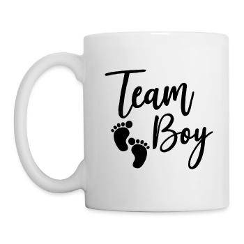 Team Boy Baby Geschenk - Tasse - Weiß - Links