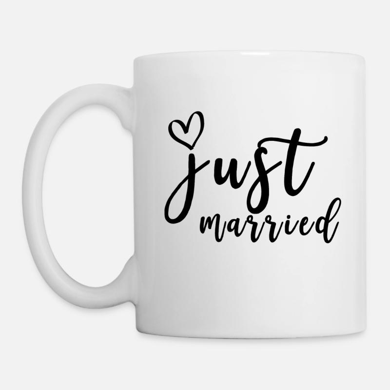 just married Geschenk - Tasse - Weiß