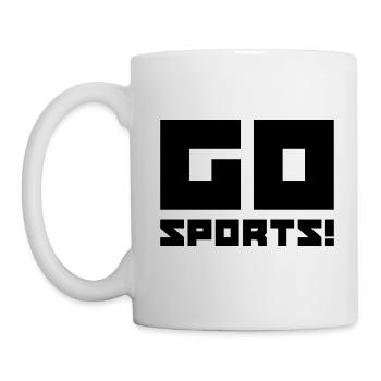 Go Sports Geschenk - Tasse - Weiß - Links
