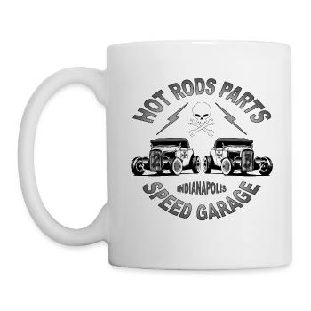 Hot Rods Parts BW - Mug - white - Left