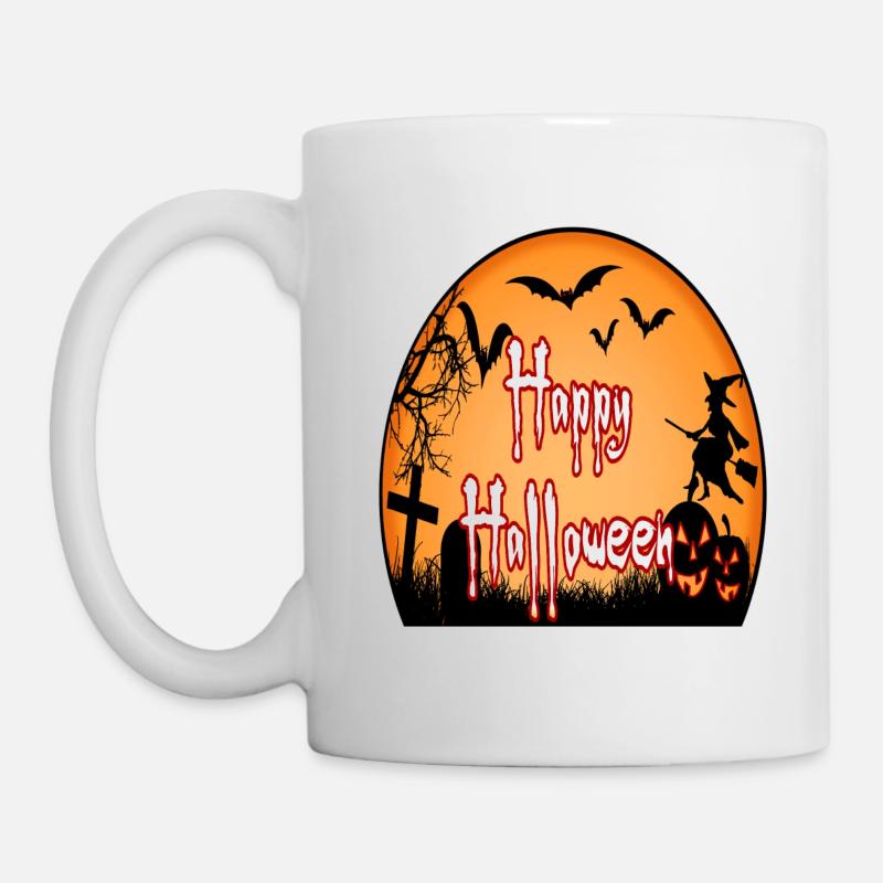 halloween - Tasse - Weiß