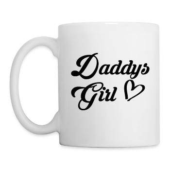 Daddys Girl Tochter Geschenk - Tasse - Weiß - Links