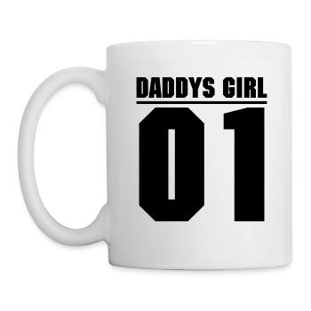 Daddys Girl 01 Tochter Geschenk - Tasse - Weiß - Links