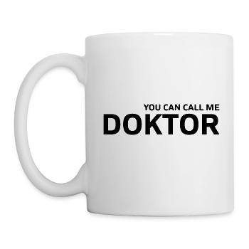 You can call me Doctor Geschenk - Tasse - Weiß - Links