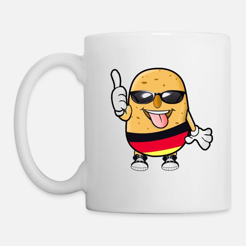 Deutsche Kartoffel - Tasse - Weiß