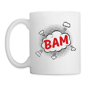 Bam - Mug blanc - blanc - Gauche