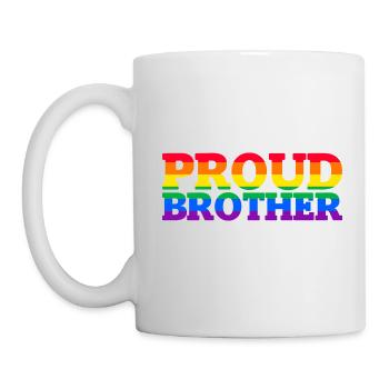 Proud Brother LGBT Gift - Mug - white - Left