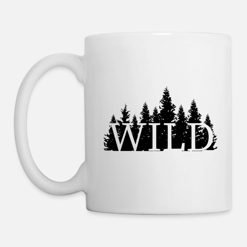 Cadeau d'aventure en forêt sauvage - Mug blanc - blanc