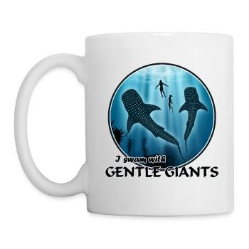 Walhaie - Tasse - Weiß - Links