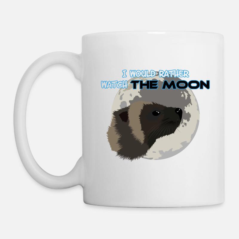 Wolverine und Mond - Tasse - Weiß