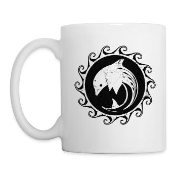 Delfin - Tasse - Weiß - Links