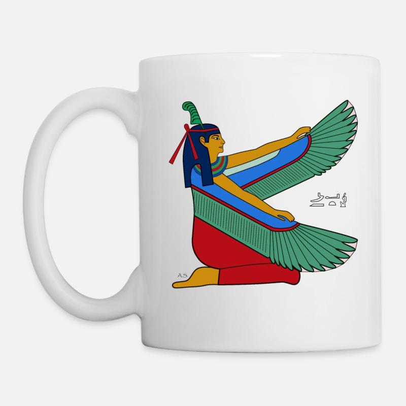 Maat I ancient Egyptian goddess - Mug - white