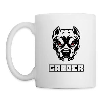 Gabber Dog Raver Party Festival Gift - Mug - white - Left
