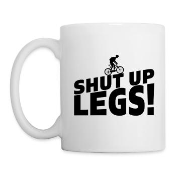 Shut up legs bike gift bike - Mug - white - Left