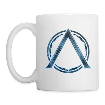 Sparta Lambda Symbol Blau Eis - Tasse - Weiß - Links