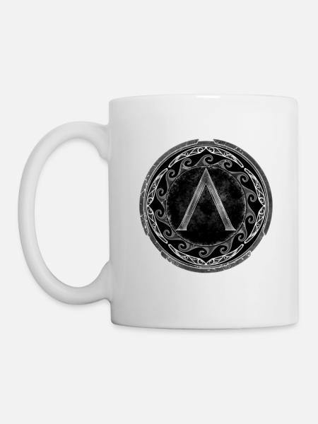 Sparta Lambda Symbol - Tasse - Weiß