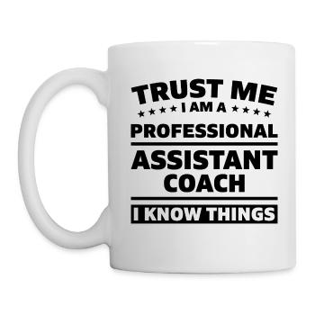 Trust me i`ma Assistant Coach gift - Mug - white - Left