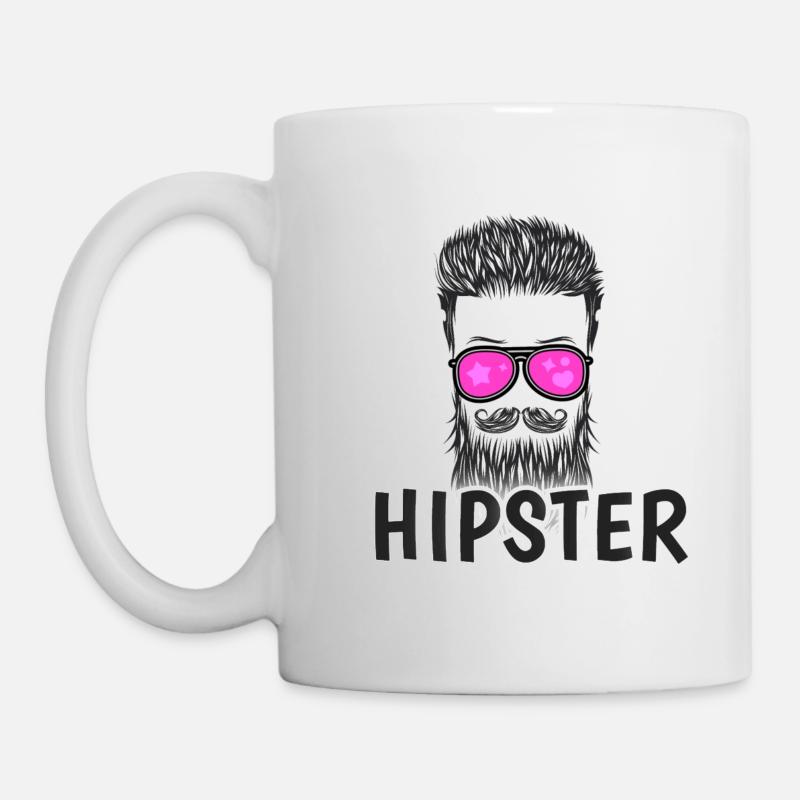 HIPSTER - Mug blanc - blanc