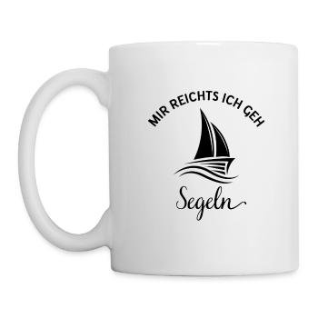 Mir reichts ich geh Segeln Segler Segelboot - Tasse - Weiß - Links
