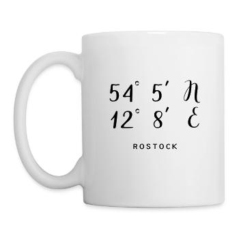 Rostock voile Rostock coordonne le cadeau - Mug blanc - blanc - Gauche