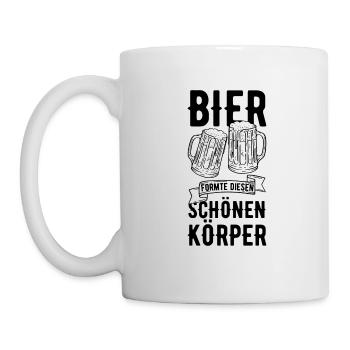 Bier formte diesen schönen Körper Geschenk - Tasse - Weiß - Links