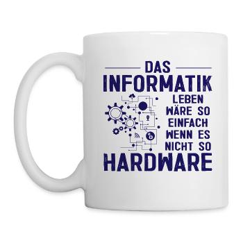 Informatik Hardware Programmierer Geschenk - Tasse - Weiß - Links